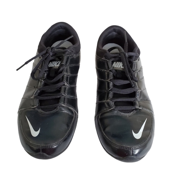 Nike Wmns Musique V Black Leather Sneakers Size 10 - Picture 1 of 11